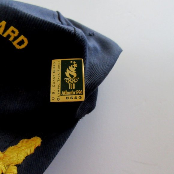U.S. Coast Guard 1996 Olympic Security cap & pin - militaria-Olympic collectible - Picture 8 of 9